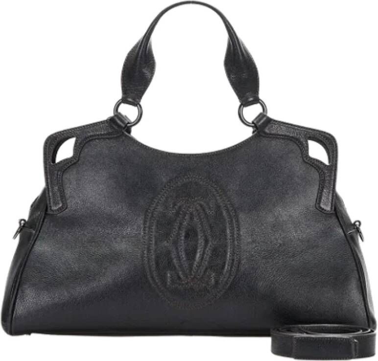 Cartier Vintage Pre-owned Leather handbags Bruin Dames