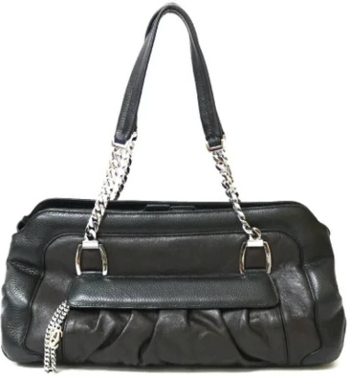 Cartier Vintage Pre-owned Leather handbags Bruin Dames