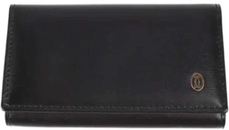 Cartier Vintage Pre-owned Leather key-holders Zwart Dames