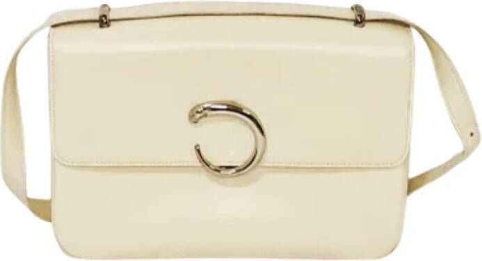 Cartier Vintage Pre-owned Leather shoulder-bags Beige Dames