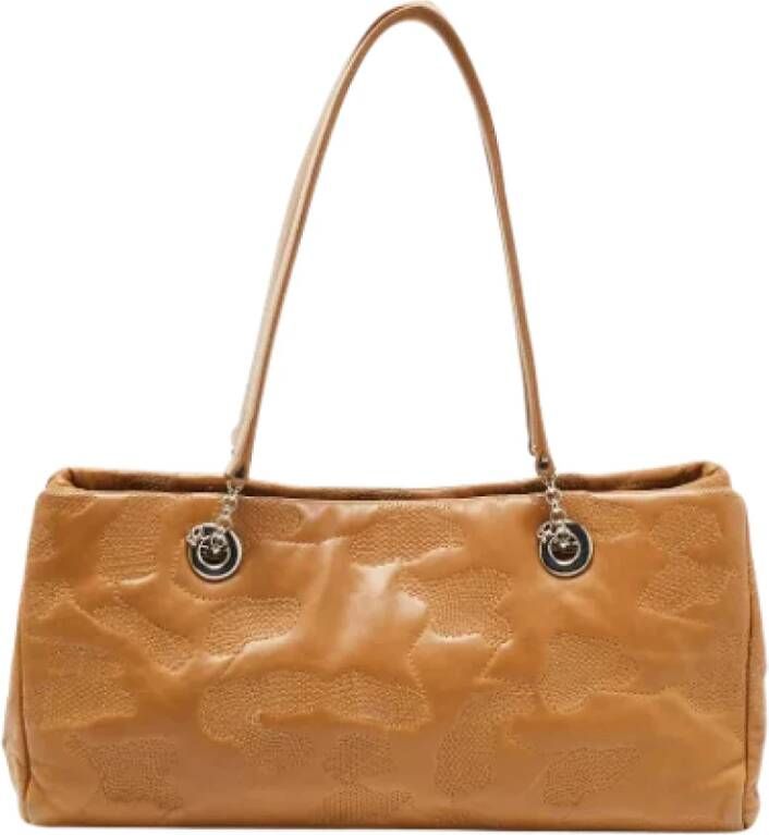 Cartier Vintage Pre-owned Leather shoulder-bags Beige Dames