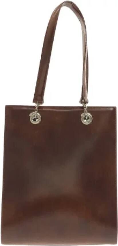 Cartier Vintage Pre-owned Leather shoulder-bags Bruin Dames