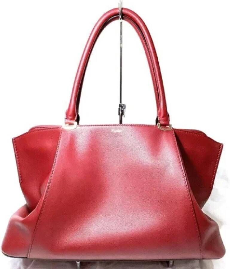 Cartier Vintage Pre-owned Leather shoulder-bags Rood Dames