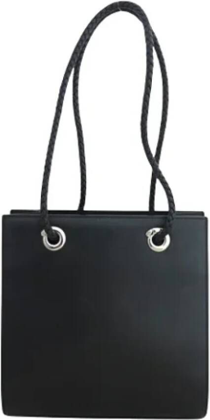 Cartier Vintage Pre-owned Leather shoulder-bags Zwart Dames