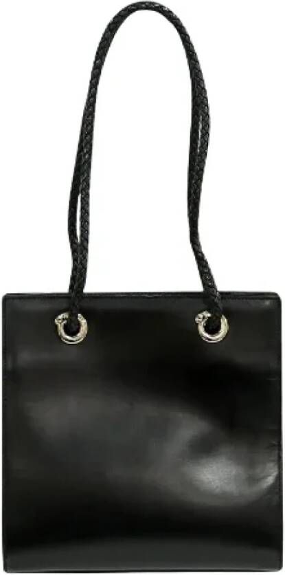 Cartier Vintage Pre-owned Leather shoulder-bags Zwart Dames