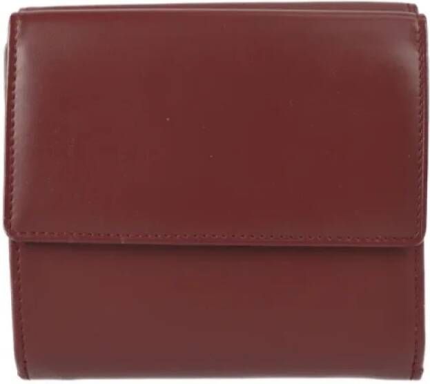 Cartier Vintage Pre-owned Leather wallets Rood Dames