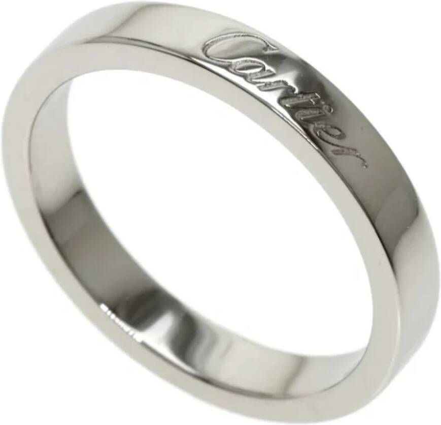 Cartier Vintage Pre-owned Platinum rings Grijs Dames