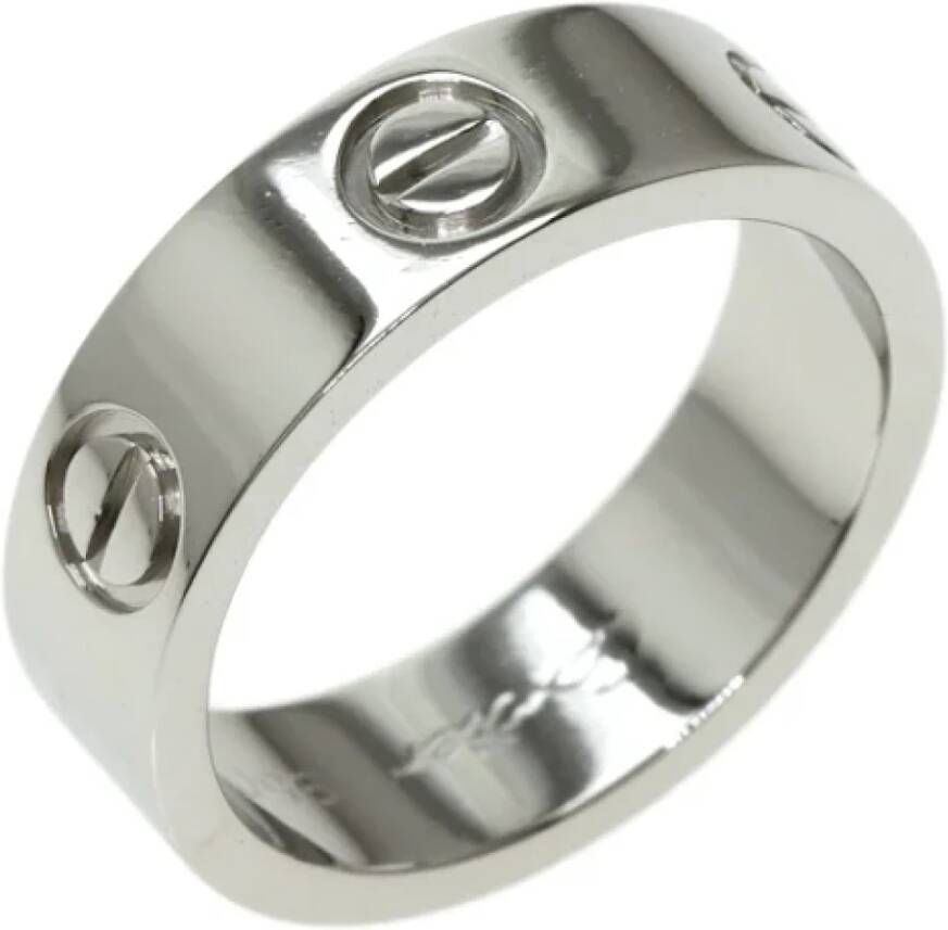 Cartier Vintage Pre-owned Platinum rings Grijs Dames