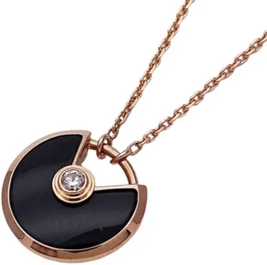 Cartier Vintage Pre-owned Rose Gold necklaces Geel Dames