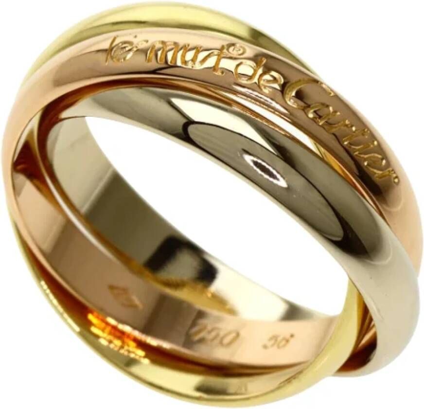 Cartier Vintage Pre-owned Rose Gold rings Geel Dames