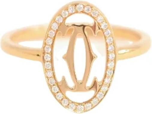 Cartier Vintage Pre-owned Rose Gold rings Yellow Dames