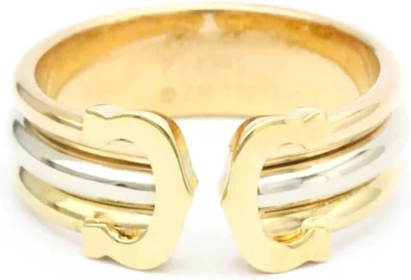 Cartier Vintage Pre-owned Rose Gold rings Geel Dames