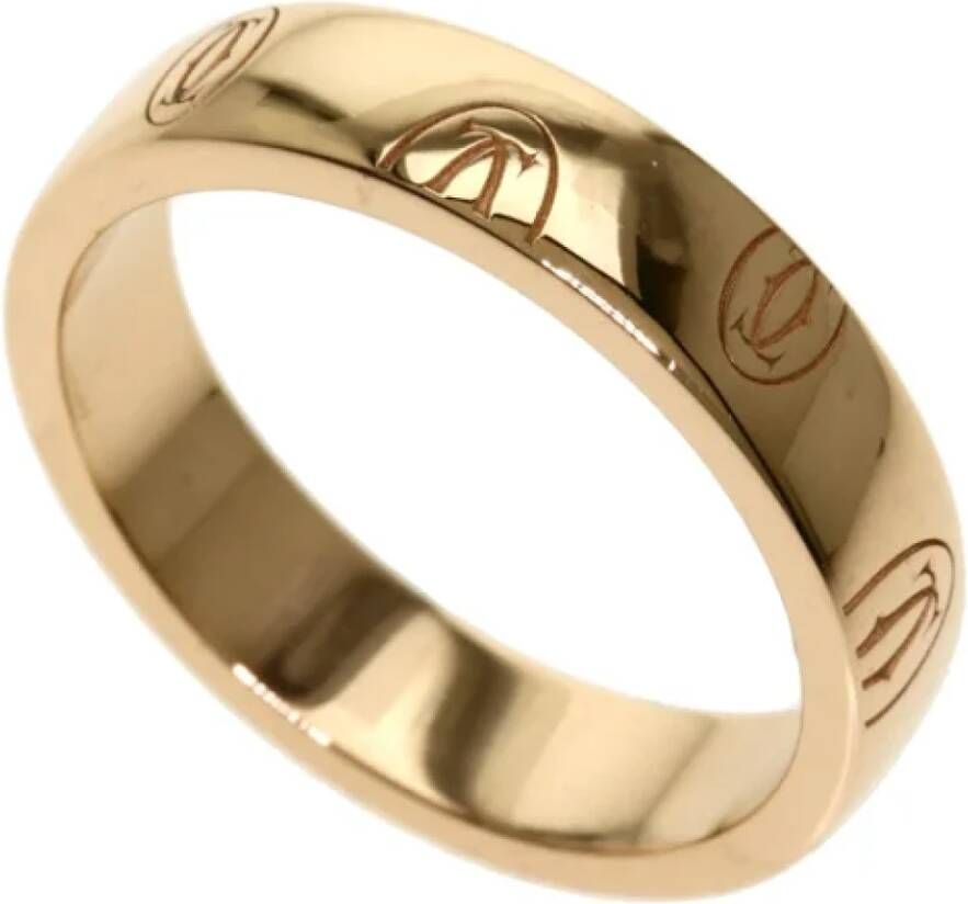 Cartier Vintage Pre-owned Rose Gold rings Yellow Dames