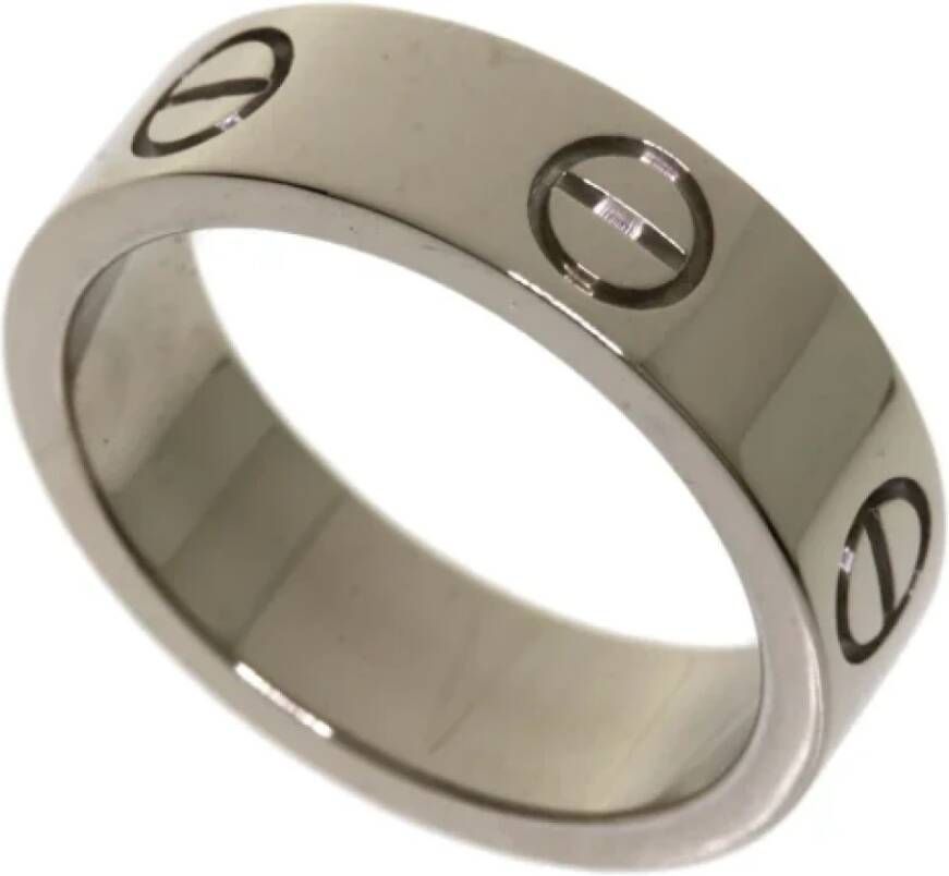 Cartier Vintage Pre-owned White Gold rings Grijs Dames