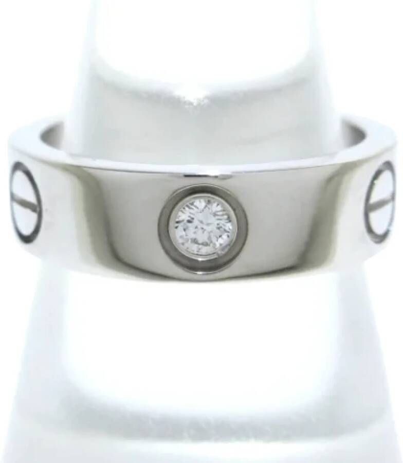 Cartier Vintage Pre-owned White Gold rings Grijs Dames