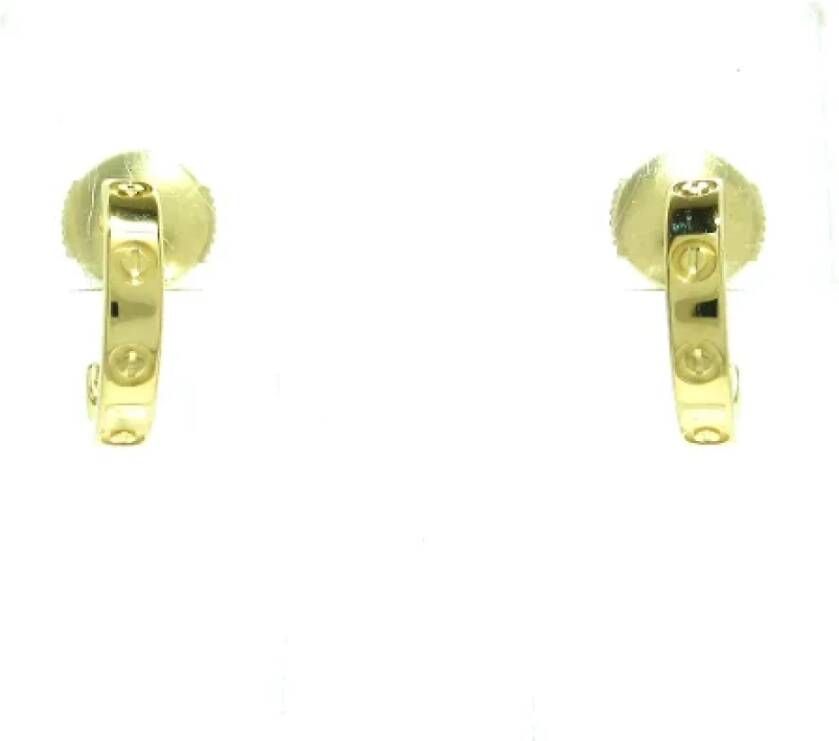 Cartier Vintage Pre-owned Yellow Gold earrings Geel Dames