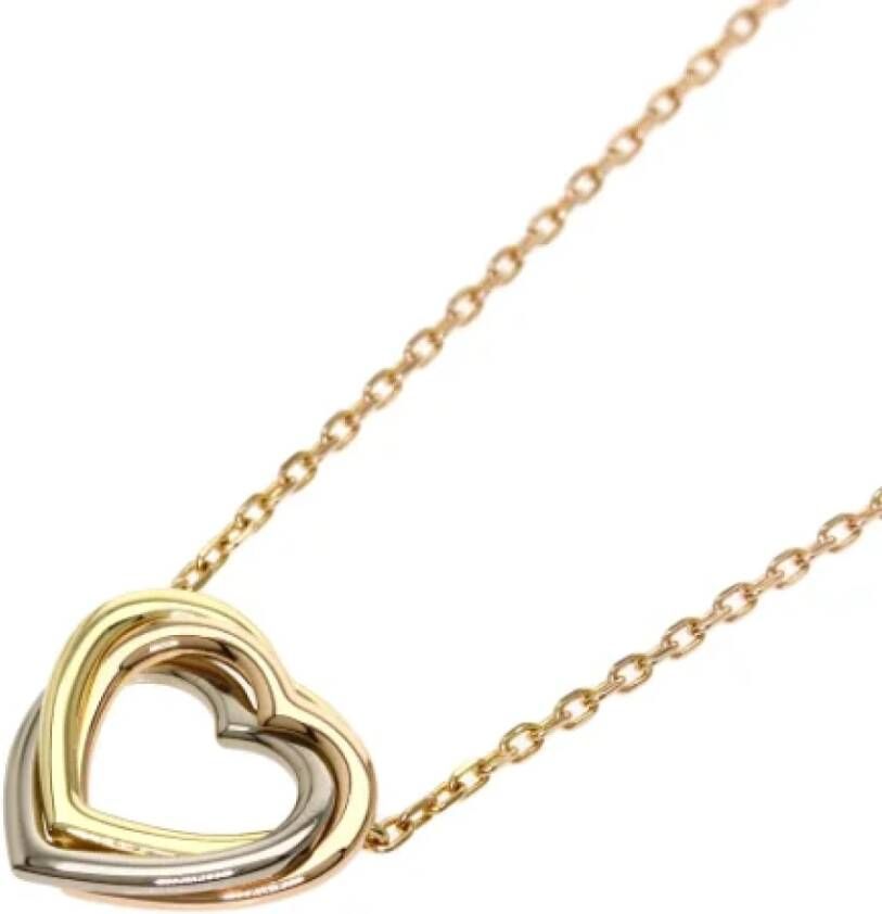 Cartier Vintage Pre-owned Yellow Gold necklaces Geel Dames