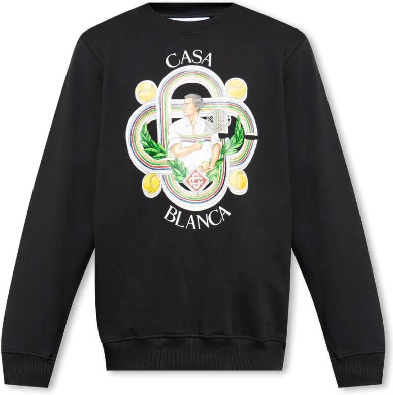 Casablanca Bedrukte sweatshirt Zwart Heren