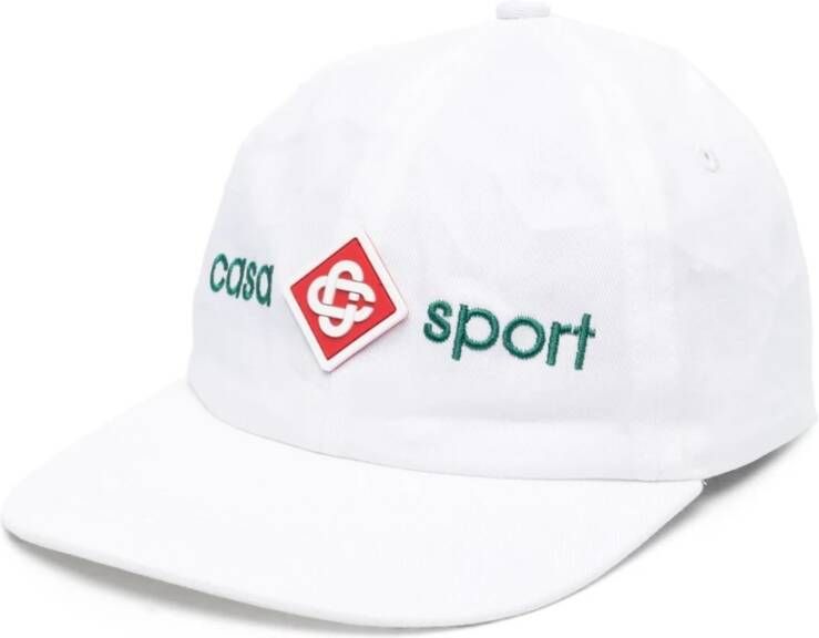Casablanca Sport Logo Baseball Cap White Heren