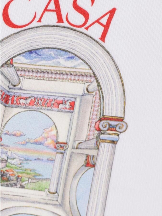 Casablanca Grafisch Print T-shirt met Monogramdetail White Heren - Foto 3