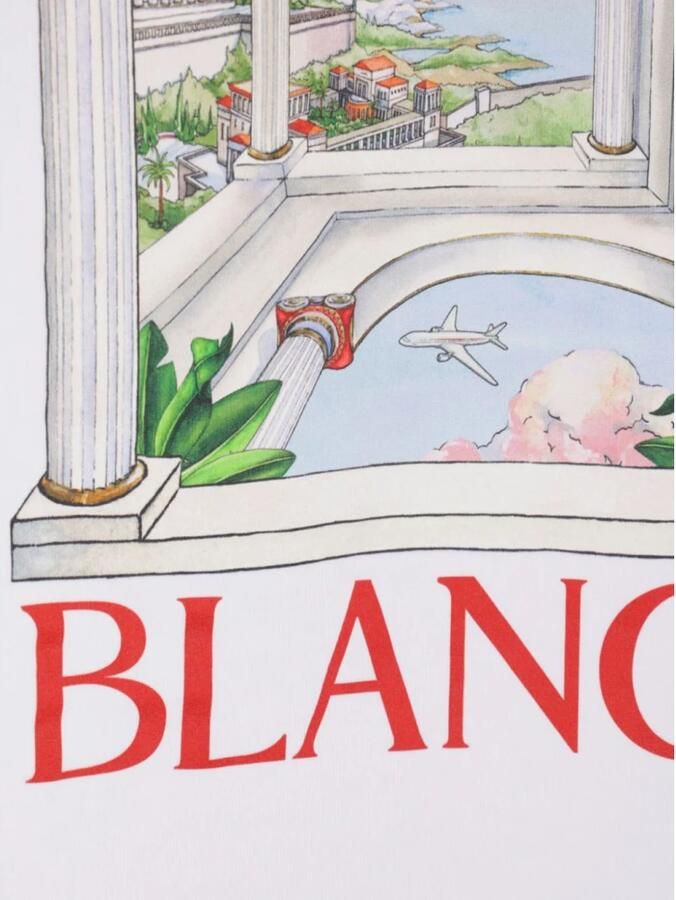 Casablanca Grafisch Print T-shirt met Monogramdetail White Heren - Foto 4