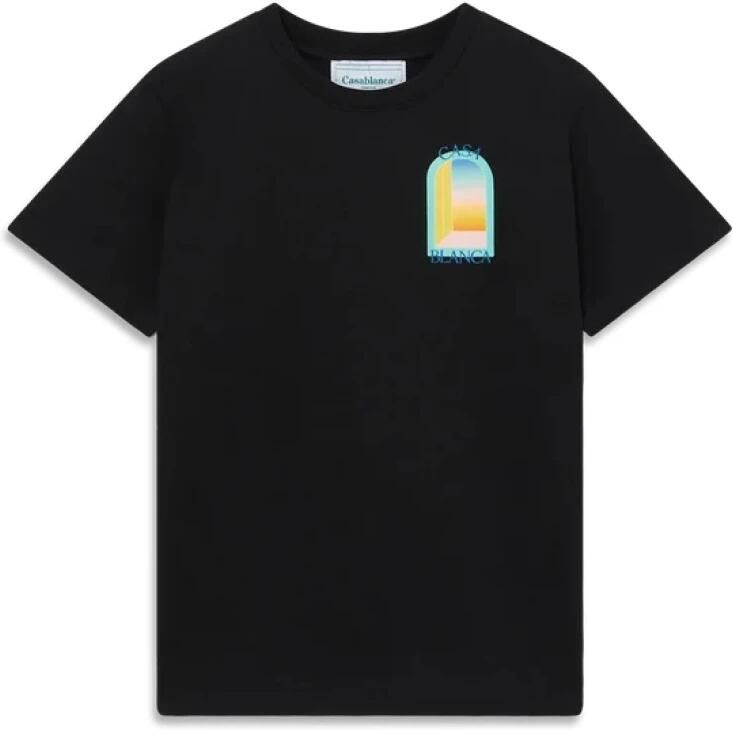 Casablanca Colorful Arch T-shirt met korte mouwen Black Heren - Foto 6