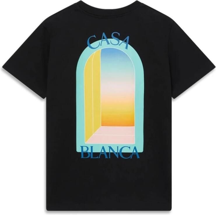 Casablanca Colorful Arch T-shirt met korte mouwen Black Heren - Foto 3