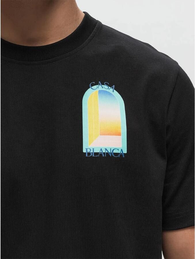 Casablanca Colorful Arch T-shirt met korte mouwen Black Heren - Foto 2