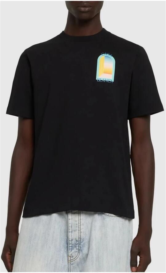 Casablanca Colorful Arch T-shirt met korte mouwen Black Heren - Foto 4