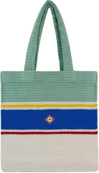 Casablanca Shoppers & Totes Crochet Shopper Bag Cotton Multicolor in meerkleurig