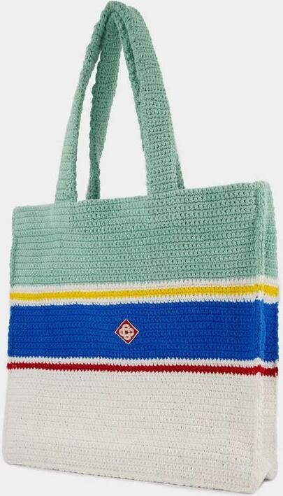 Casablanca Shoppers & Totes Crochet Shopper Bag Cotton Multicolor in meerkleurig - Foto 4