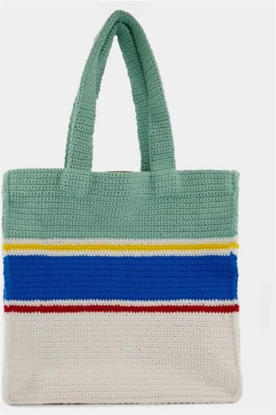 Casablanca Shoppers & Totes Crochet Shopper Bag Cotton Multicolor in meerkleurig - Foto 3