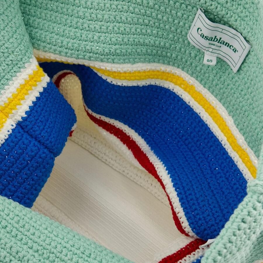 Casablanca Shoppers & Totes Crochet Shopper Bag Cotton Multicolor in meerkleurig - Foto 2
