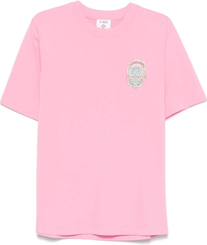 Casablanca T-shirt Korte Mouw CASA WAY SKATE TSHIRT PINK