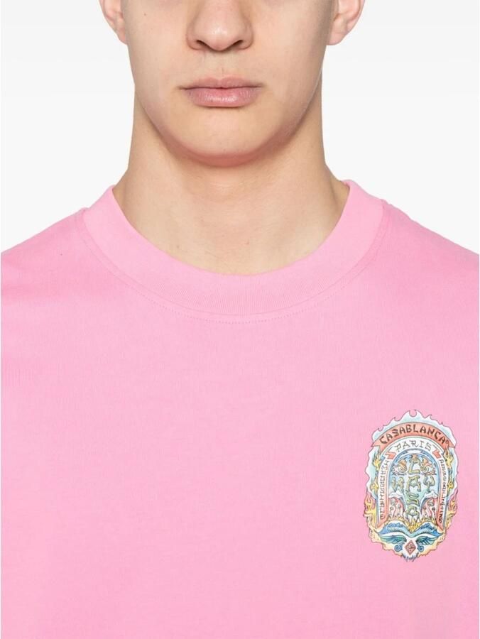 Casablanca T-shirt Korte Mouw CASA WAY SKATE TSHIRT PINK - Foto 2