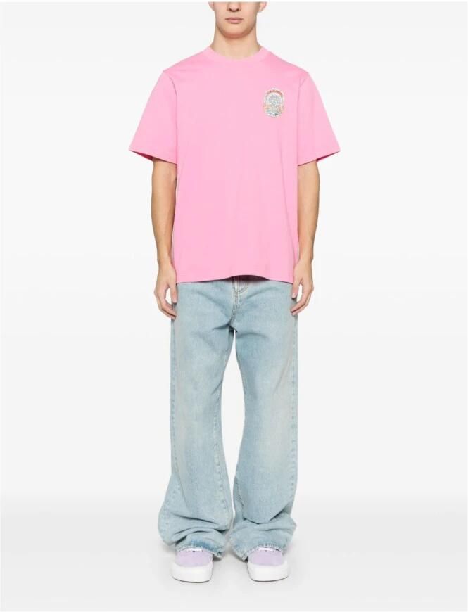 Casablanca T-shirt Korte Mouw CASA WAY SKATE TSHIRT PINK - Foto 3