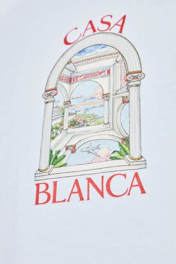 Casablanca Grafisch Print T-shirt met Monogramdetail White Heren - Foto 9