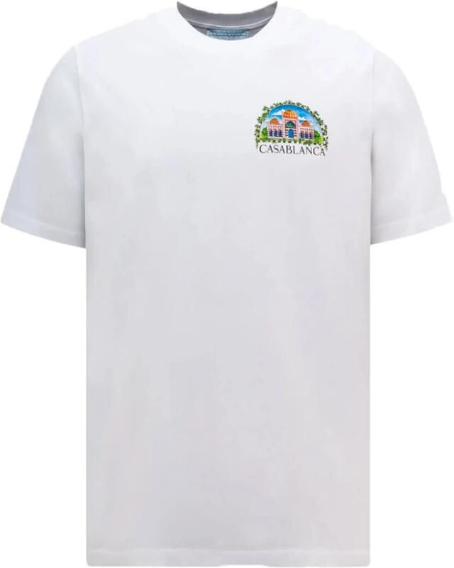 Casablanca Logo-print Biologisch Katoenen T-shirt White Heren - Foto 3