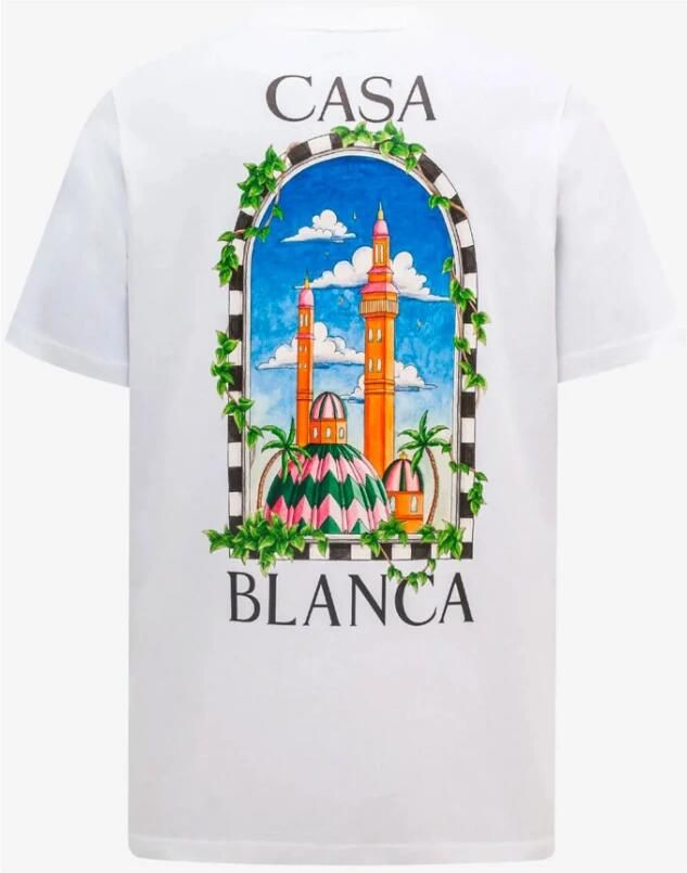 Casablanca Logo-print Biologisch Katoenen T-shirt White Heren - Foto 4