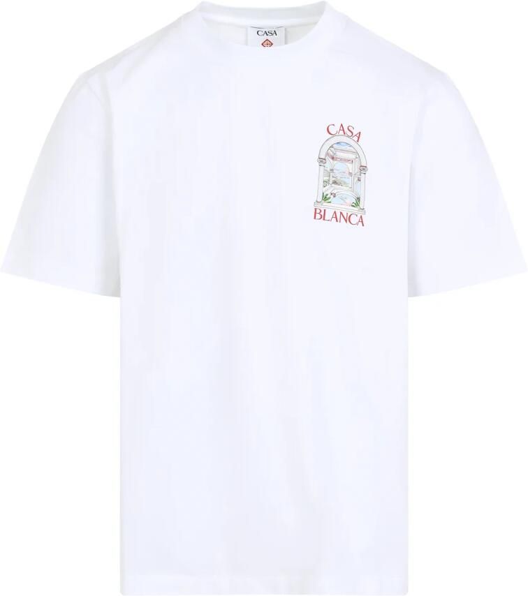 Casablanca Grafisch Print T-shirt met Monogramdetail White Heren - Foto 2