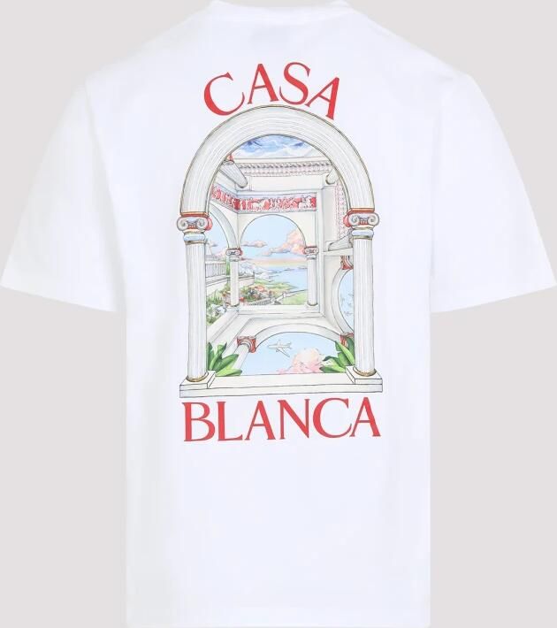 Casablanca Grafisch Print T-shirt met Monogramdetail White Heren - Foto 10