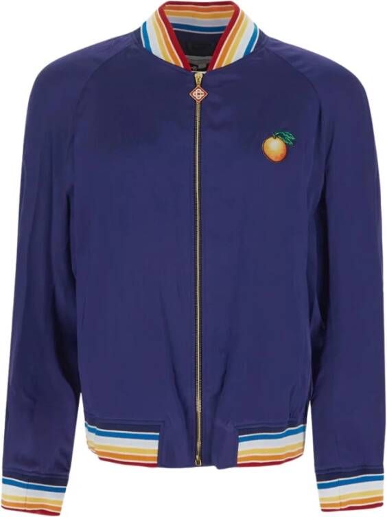 Casablanca Jacket Man Clothing Blauw Heren