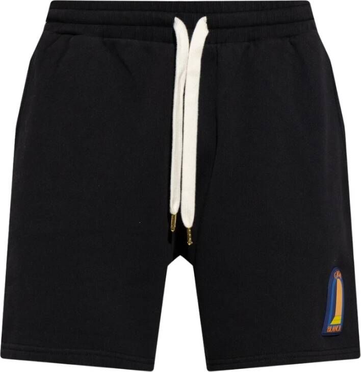 Casablanca Night Arch Patch Sweatshorts Black Heren