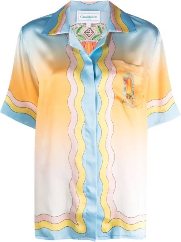 Casablanca La Danse Zijden Overhemd Multikleur Print Meerkleurig Dames