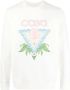 Casablanca Organisch Katoenen Memphis Bedrukte Sweatshirt White Heren - Thumbnail 2
