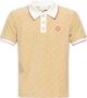 Casablanca Polo shirt met fluwelen patroon Beige Heren - Thumbnail 1