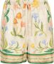 Casablanca Witte Bloemen Zijden Shorts Vrouwen Multicolor Dames - Thumbnail 5