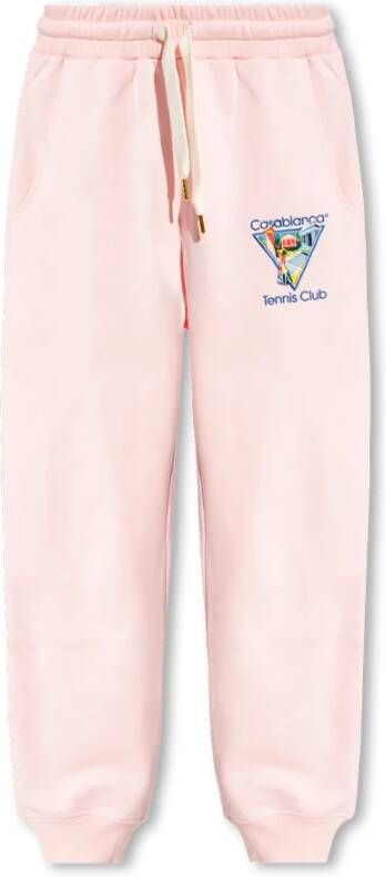 Casablanca Sweatpants met logo Roze Dames