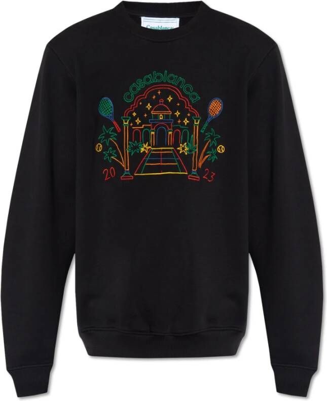 Casablanca Sweatshirt met logo Zwart Heren