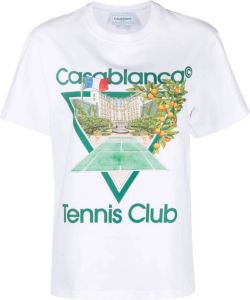 Casablanca T-shirts and Polos White Wit Dames